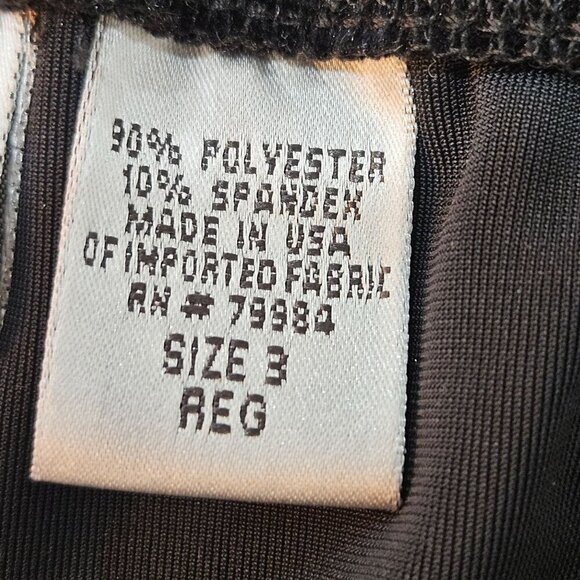 Chico's Black Velvet Pull On Elastic Waist Stretch Wide Leg Pants Size 3 or XL - Picture 5 of 9